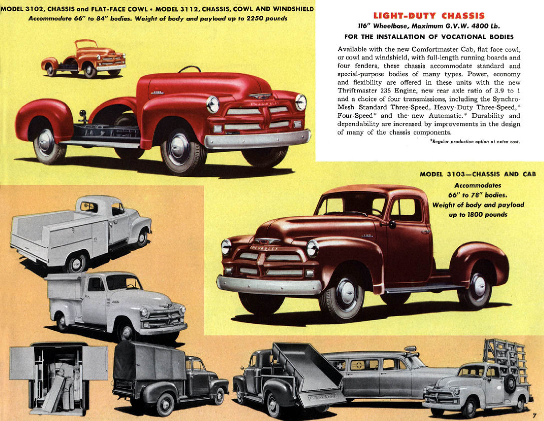 1954 Chevrolet Trucks Brochure Page 20